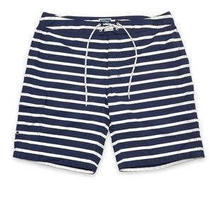 JCREW / nautical stripe board short 9 inches 32 waist NWT